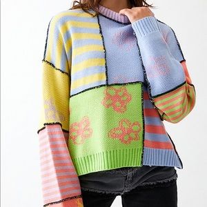 Floral multicolored Ragged Priest Banger knit sweater